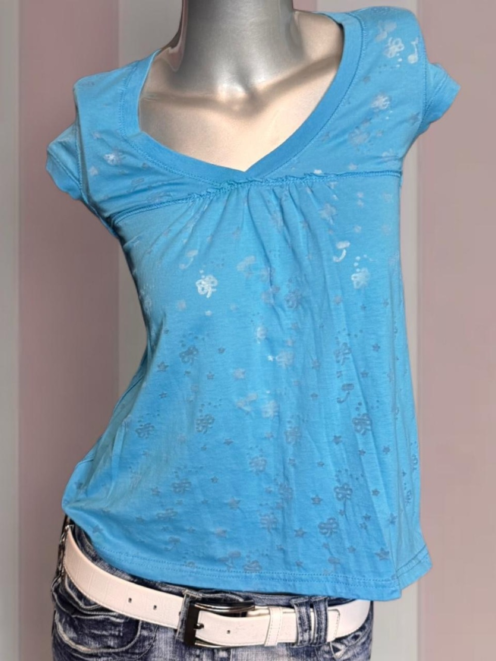 725 Originals Vintage Y2K Semi-Sheer Baby Doll Top